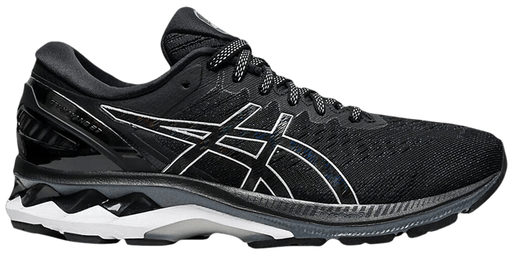 black and silver asics