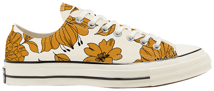 retro floral converse
