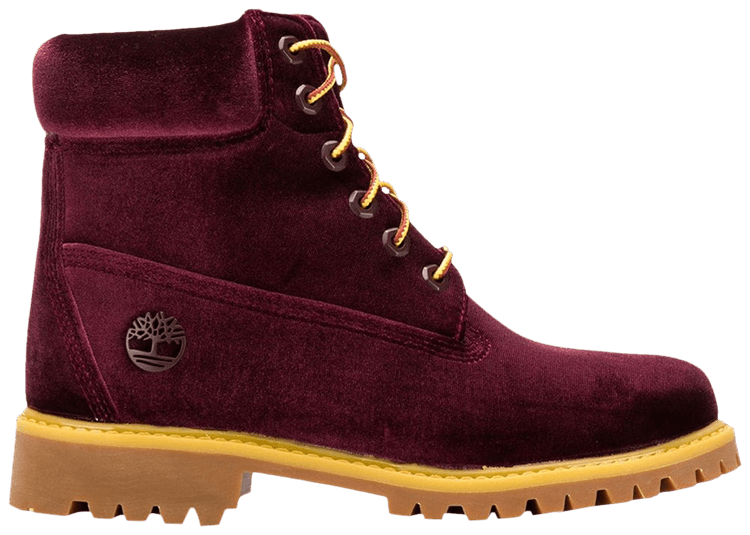 wine timberland boots