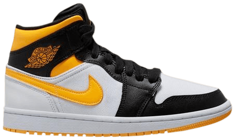 air jordan mid white laser orange
