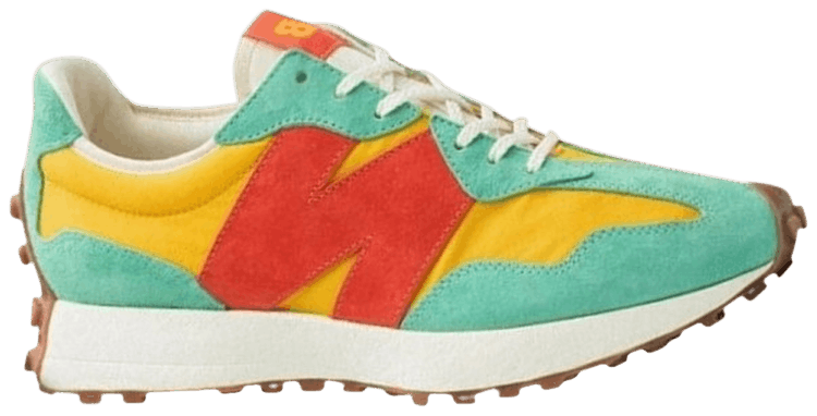 new balance 327 green yellow