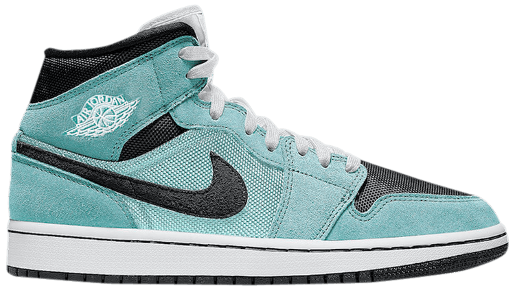 jordan air 1 mid aqua black
