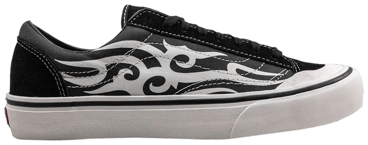 vans style 36 sf tribal black & white skate shoes