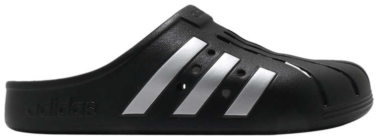 adilette clogs black