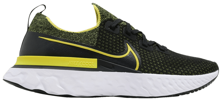 nike react infinity run flyknit yellow