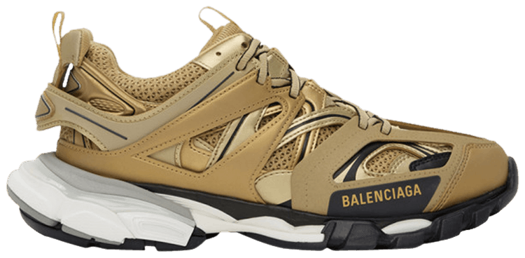 balenciaga track sneakers gold