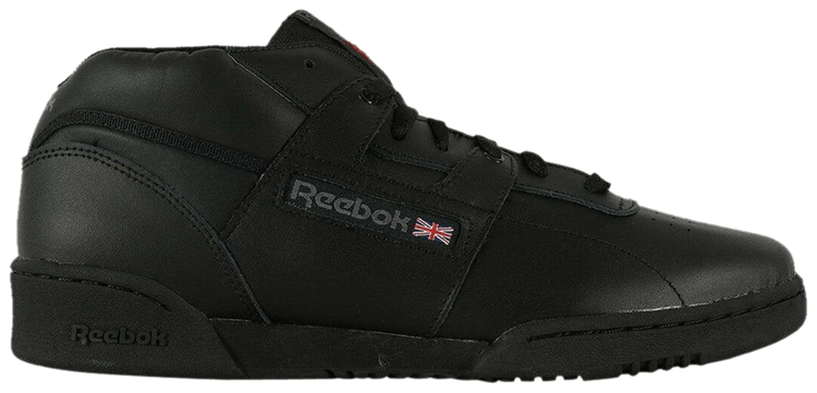 reebok workout mid black