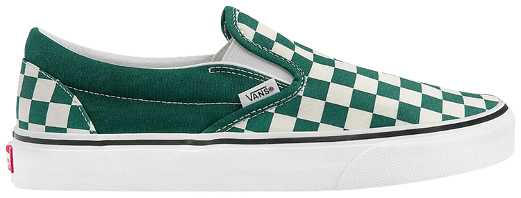 Slip-On 'Checkerboard - Green' - Vans - | GOAT