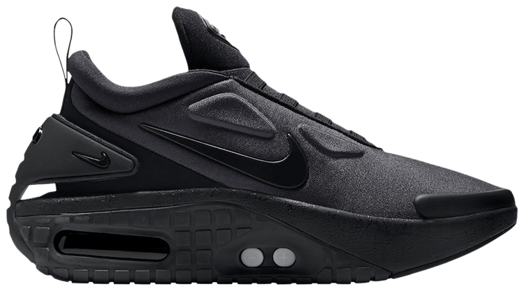 nike adapt auto max triple black on feet