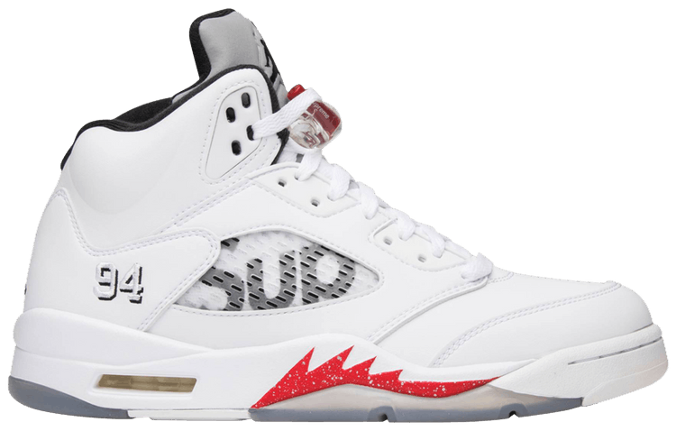 air jordan 5 supreme white