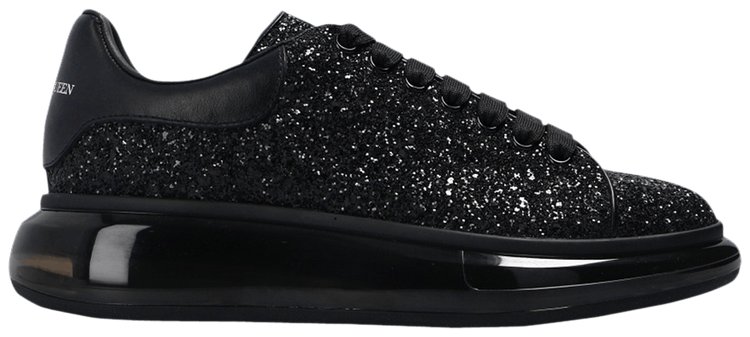 black glitter alexander mcqueen's
