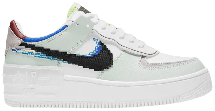 Wmns Air Force 1 Shadow SE 'Pixel Swoosh - Barely Green' - Nike