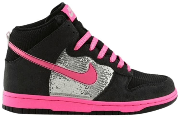 nike silver sequin dunks high tops