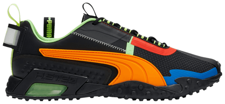 puma black-vibrant orange