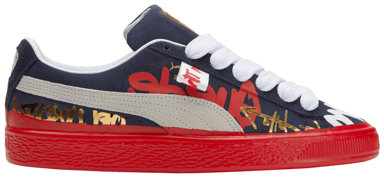 puma suede red zone channel