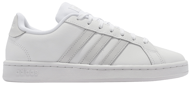 Wmns Grand Court 'White Dash Grey' - adidas - GV7146 | GOAT