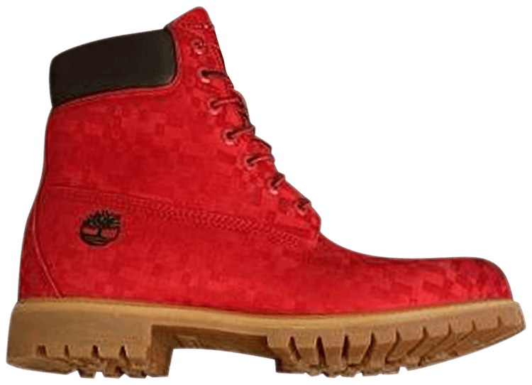 red checkered timberlands