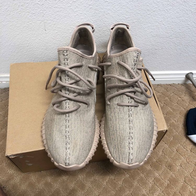 tan yeezy sneakers