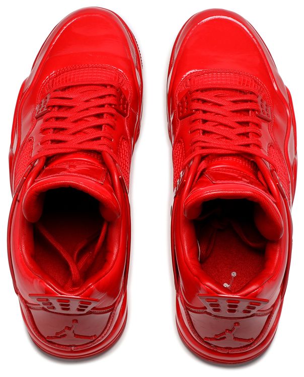 red leather jordans