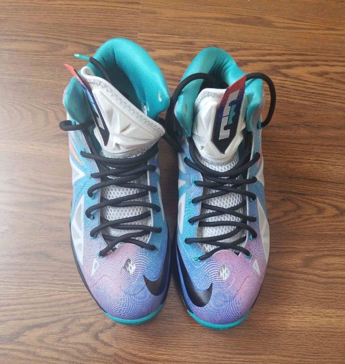 lebron 10 pure platinum on foot