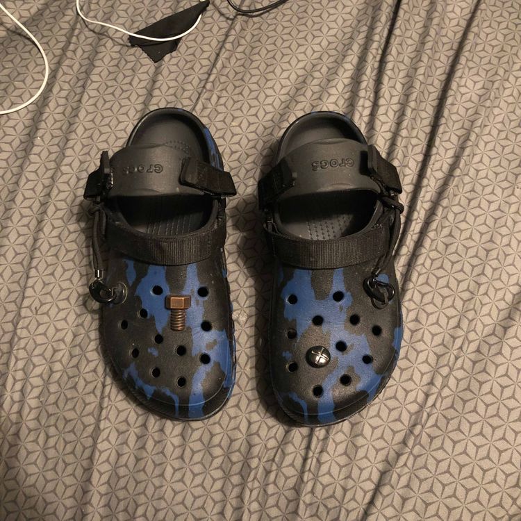 Post Malone x Duet Max Clog 'Blue Camo' Crocs 206542 001 GOAT