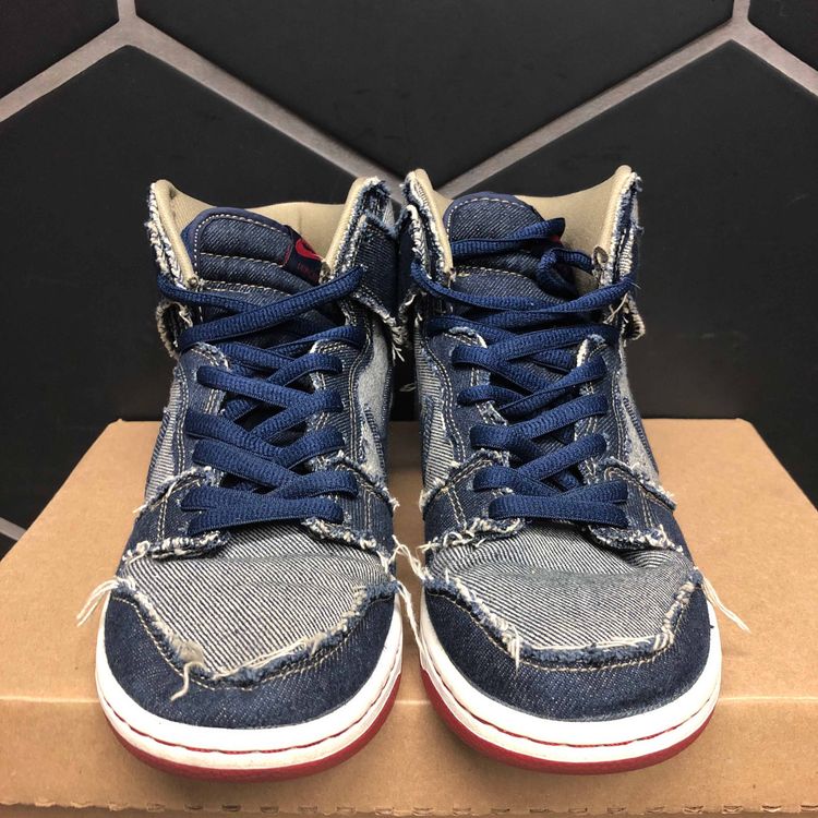 nike sb dunk high reese denim