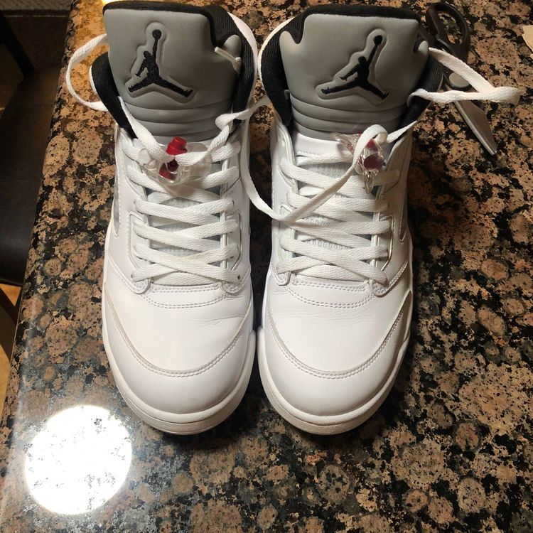 Supreme x Air Jordan 5 Retro 'White' - Air Jordan - 824371 101 | GOAT