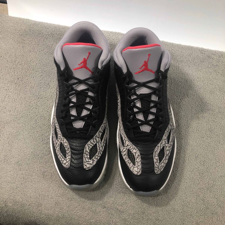 jordan 11 retro low ie black cement