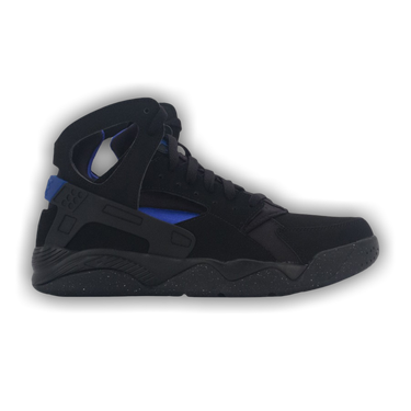 High top huaraches black and blue top