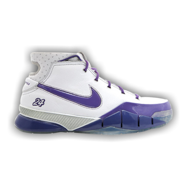 Nike Kobe シューズ ホワイト/パープル Nike MEN'S Kobe 1 Protro White Black Court Purple SIZE 9.5