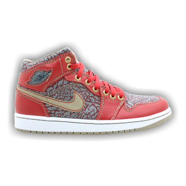 NIKE AIR JORDAN 1 RETRO 89 1 RETRO FIRE RED-BLK-CEMENT GREY