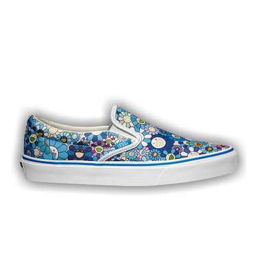 Murakami × Vans Slip-On LX Silver Flower Vans Slip-On LX Murakami Silver Flower Men's - VN-0ZSIGQE - US