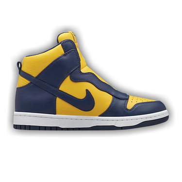 Buy sacai x wmns NikeLab Dunk Lux Varsity Maize Navy 776446 447 GOAT
