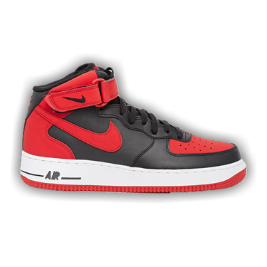 Air force 1 hotsell mid '07 black/gym red-white