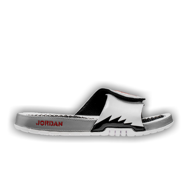 Buy Air Jordan Hydro 5 Slide 'White Red Silver' - 555501 112