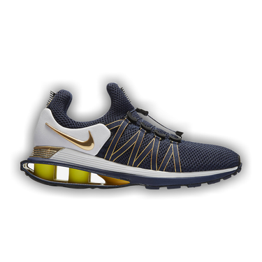 nike shox gravity midnight navy metallic gold