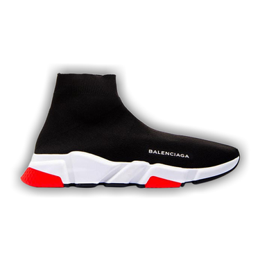 Balenciaga speed trainers black white hot sale