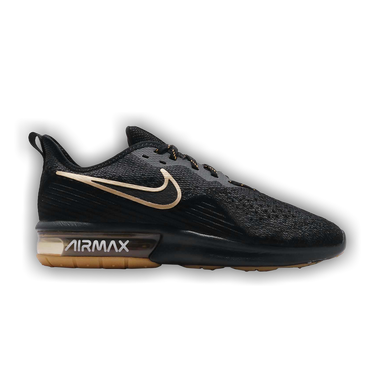 Nike air max sequent 4 black gold hot sale