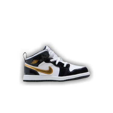 Air Jordan 1 Mid Patent TD 'Black Gold 