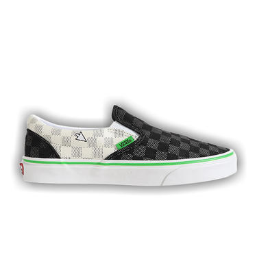 Buy Slip On Vanscii Black White Green VN0A38F7VMP GOAT