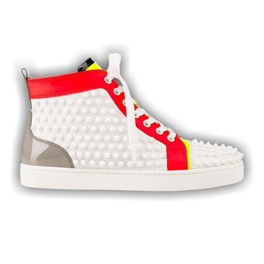 Buy Christian Louboutin Louis Flat Calf Spikes Studded 'Colorblock