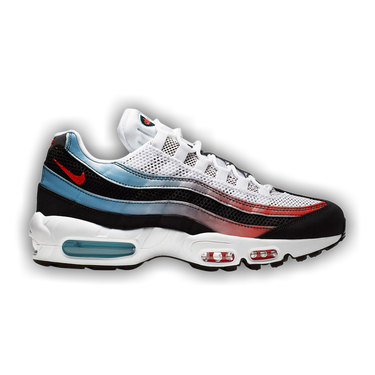 Air max 95 white red 2025 and blue