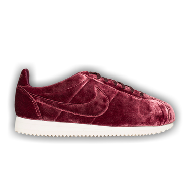 Burgundy nike cortez velvet hotsell