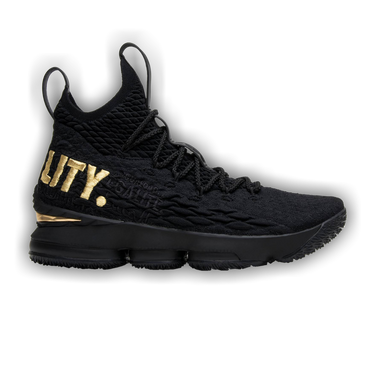 Lebron 15 black deals and gold equality