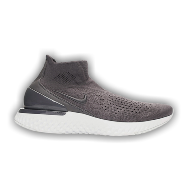 Nike rise react flyknit thunder grey  and  off white cheap