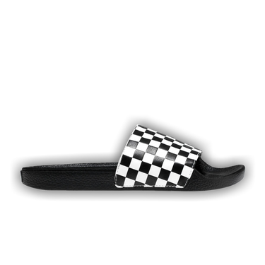 Size 7.0 Slide On Checkerboard White Black
