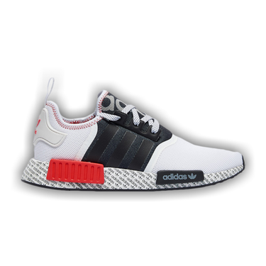 adidas Originals Mens Nmd R1 Shoes Black/White/Lush Red Size 10.0