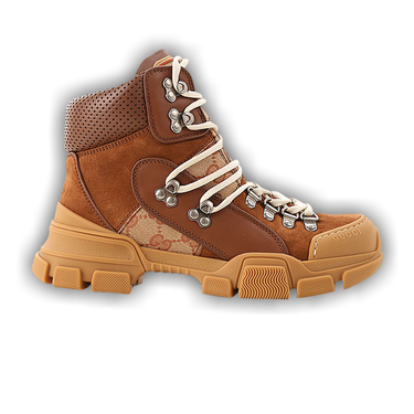 Gucci　フラッシュトレック GGキャンバス ブーツ GUCCI FLASH TREK LIGHT BROWN BOOTS | eBay