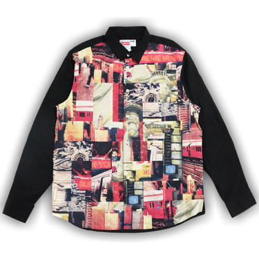 SHIRT Patchwork Button Up 