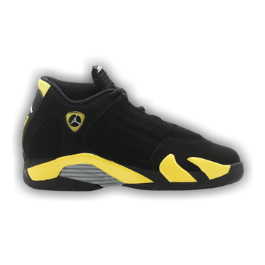 Jordan retro 14 black and yellow top